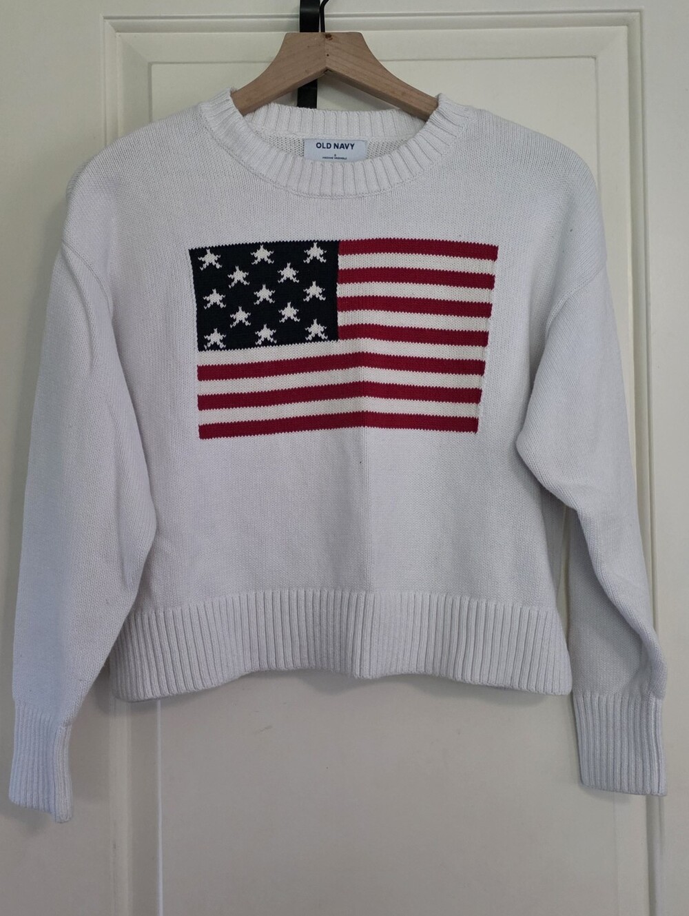 Old Navy American Flag Sweater 4th Of July